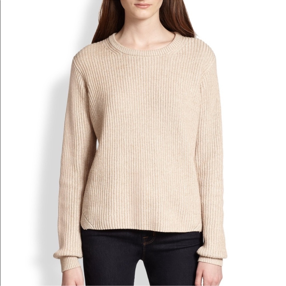 Theory Remrita Cotton and Cashmere Blend Sweater